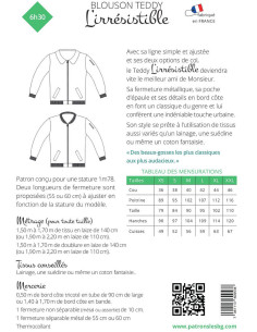 Men's Jacket Pattern "L'Irrésistible" - Les BG 2