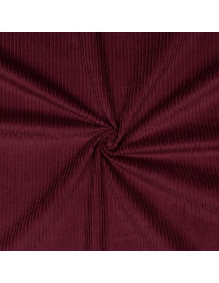 Cotton corduroy fabric - Wine red