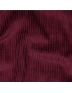 Cotton corduroy fabric - Wine red 2