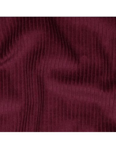 Cotton corduroy fabric - Wine red