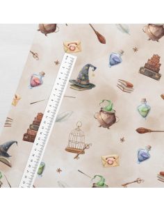 Tissu coton premium - Couronnes sauvages 2