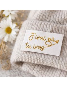 Set of 5 woven sew-on labels "I'll go where you go" 2
