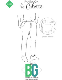 Men's Chino Pants Pattern Le Culotté - Les BG