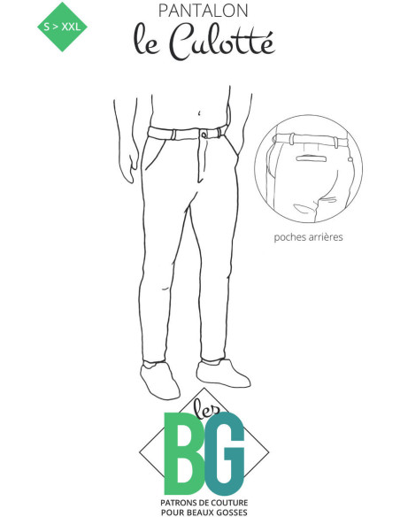 Men's Chino Pants Pattern Le Culotté - Les BG
