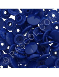 Pack of 25 KAM round resin snaps - Navy blue