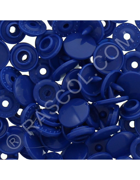 Pack of 25 KAM round resin snaps - Navy blue