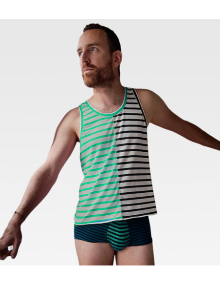 Boxer and tank top pattern for men L'Audacieux - Les BG
