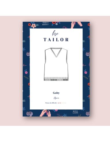 Patron de tricot - Slipover Gaby - Lise Tailor
