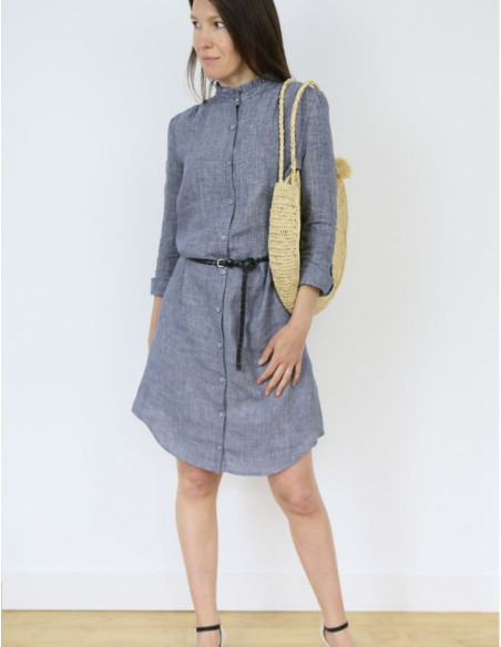 Azur shirt or dress pattern - Atelier Scämmit