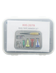 Deluxe 6-in-1 Bias Tape Maker Set with Awl and Foot