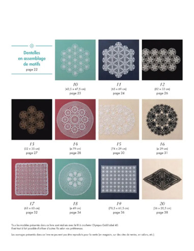 Livre jolis napperons au crochet
