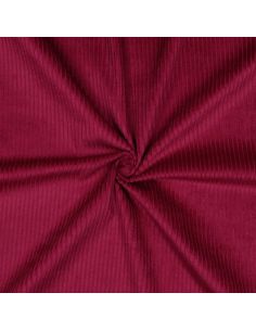 Corduroy cotton fabric - Cherry