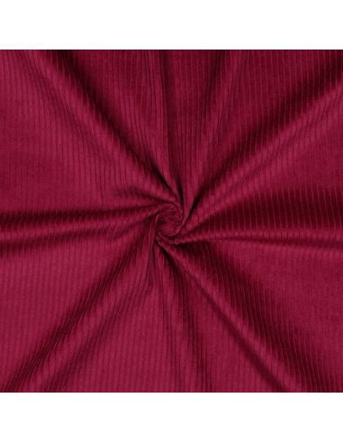 Corduroy cotton fabric - Cherry