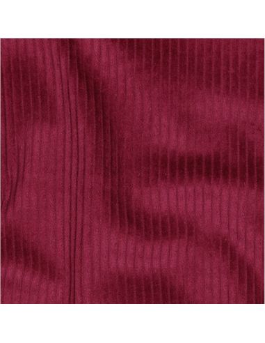 Corduroy cotton fabric - Cherry