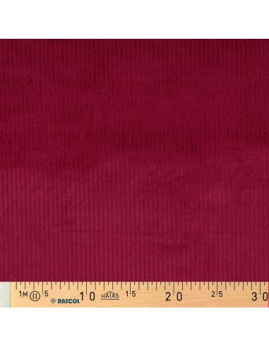 Corduroy cotton fabric - Cherry