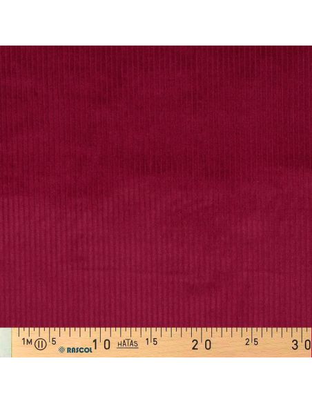 Corduroy cotton fabric - Cherry