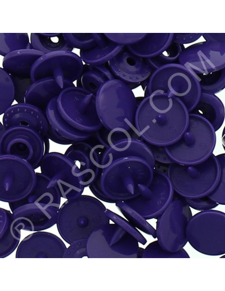 Pack of 25 round KAM resin snaps - Purple