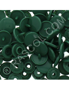 Pack of 25 KAM round resin snaps - Fir green
