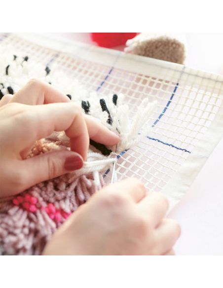Hooki Hooki Latch Hook Canvas - 15 holes per 10 cm - 48.5 x 48.5 cm