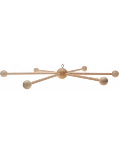 Wooden baby mobile - 6 branches 2