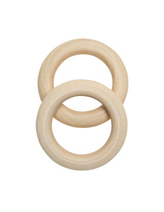 Wooden rings for rattles and mobiles 55 mm