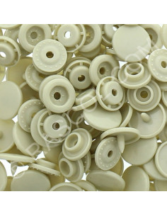 Pack of 25 round KAM resin snaps - Beige