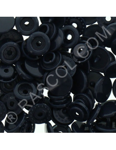 Pack of 25 KAM round resin snaps - Midnight blue