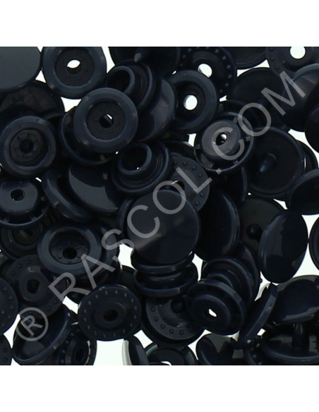 Pack of 25 KAM round resin snaps - Midnight blue