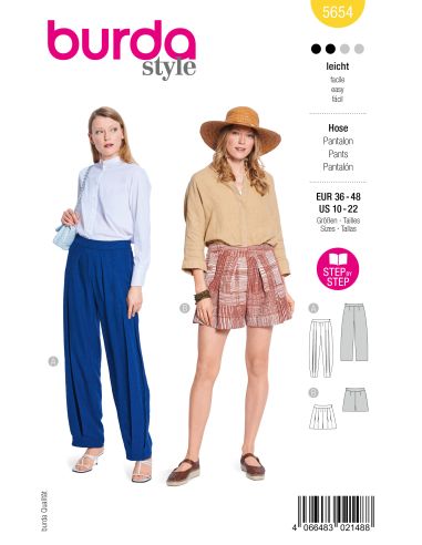 Patron de pantalon - Burda 5654