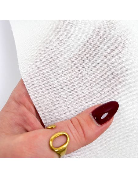 Triplure thermocollante raide - Blanc