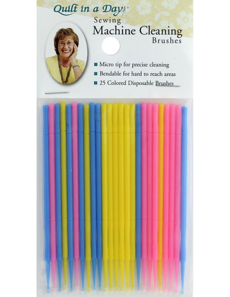 Cleaning brushes for sewing machines