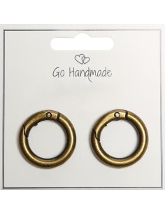 Carabiner rings for bags - Bronze