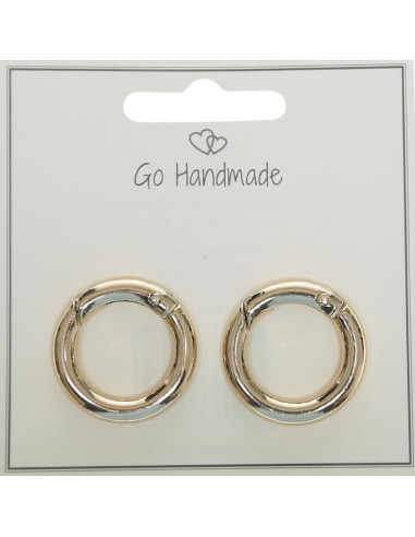 Carabiner rings for bags - Gold