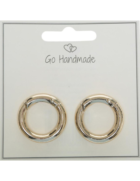 Carabiner rings for bags - Gold