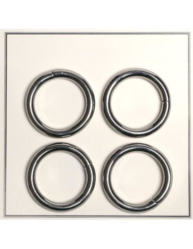 30 mm Broken Rings for Bags - Silver