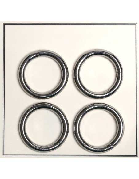 30 mm Broken Rings for Bags - Silver