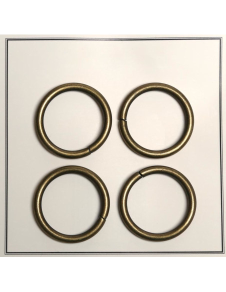 30 mm broken rings for bags - Bronze