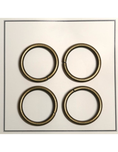 28 mm broken rings for bags - Bronze