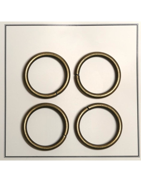 28 mm broken rings for bags - Bronze