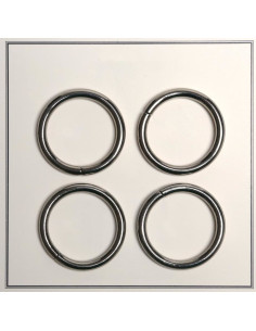 28 mm Broken Rings for Bags - Silver