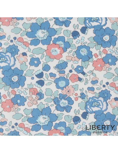 Tissu Liberty - Betsy bleu layette