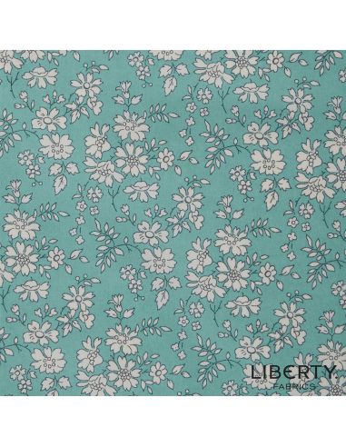 Tissu Liberty - Capel bleu turquoise