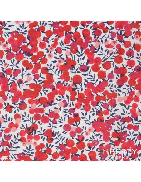 Tissu Liberty - Wiltshire rouge cerise