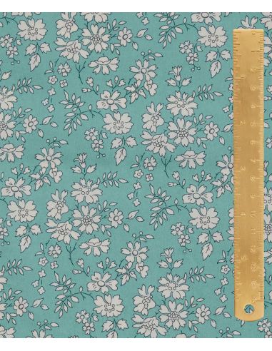 Tissu Liberty - Capel bleu turquoise
