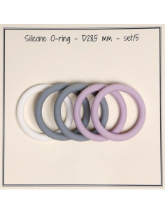 Silicone rings for pacifier clips