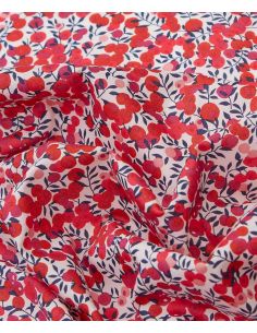 Tissu Liberty - Wiltshire rouge cerise 2