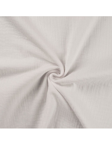 Double gauze cotton fabric - White