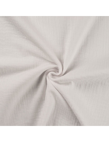Double gauze cotton fabric - White