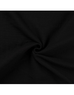 Double gauze cotton fabric - Black