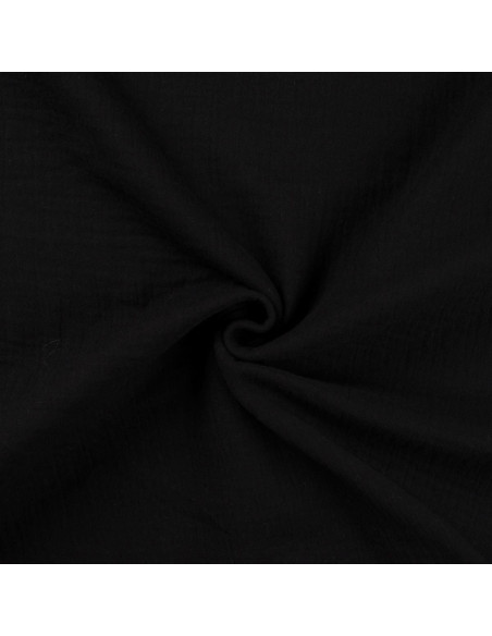 Double gauze cotton fabric - Black